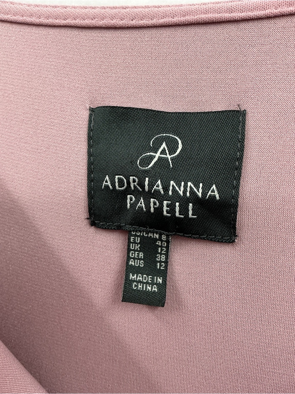Adrianna Papell Dusty Rose Sheath Dress 1110 - Picture 5 of 6